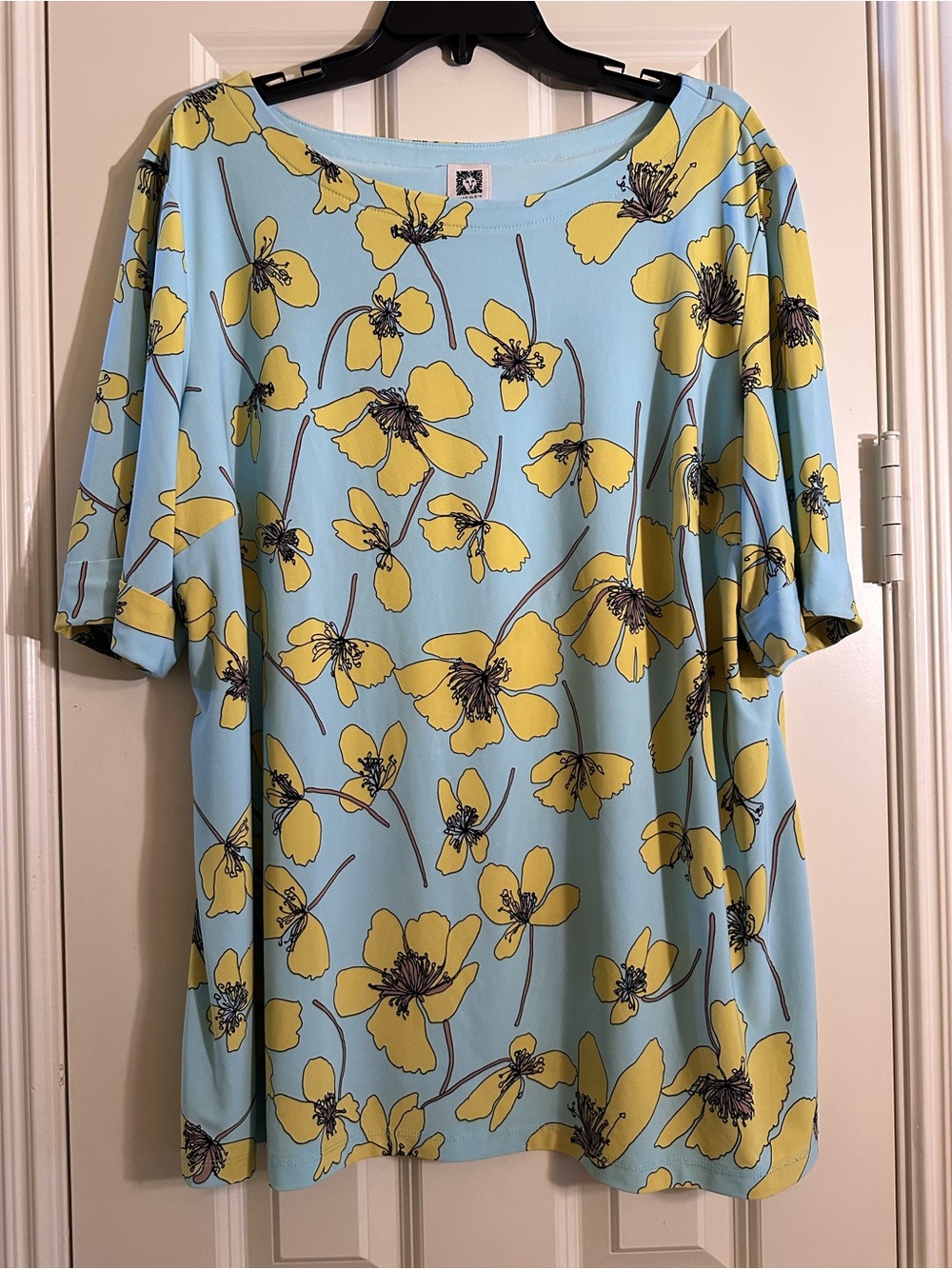 Anne Klein Short Sleeve Blouse